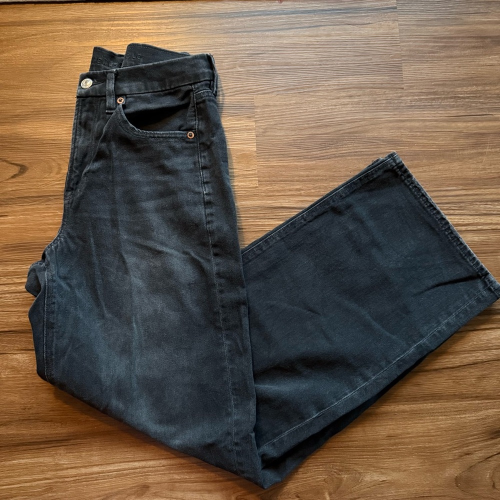 American Eagle Outfitters Curvy Super High-Rise Baggy Straight Jean